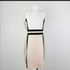 Calvin Klein Color Block Sheath Dress